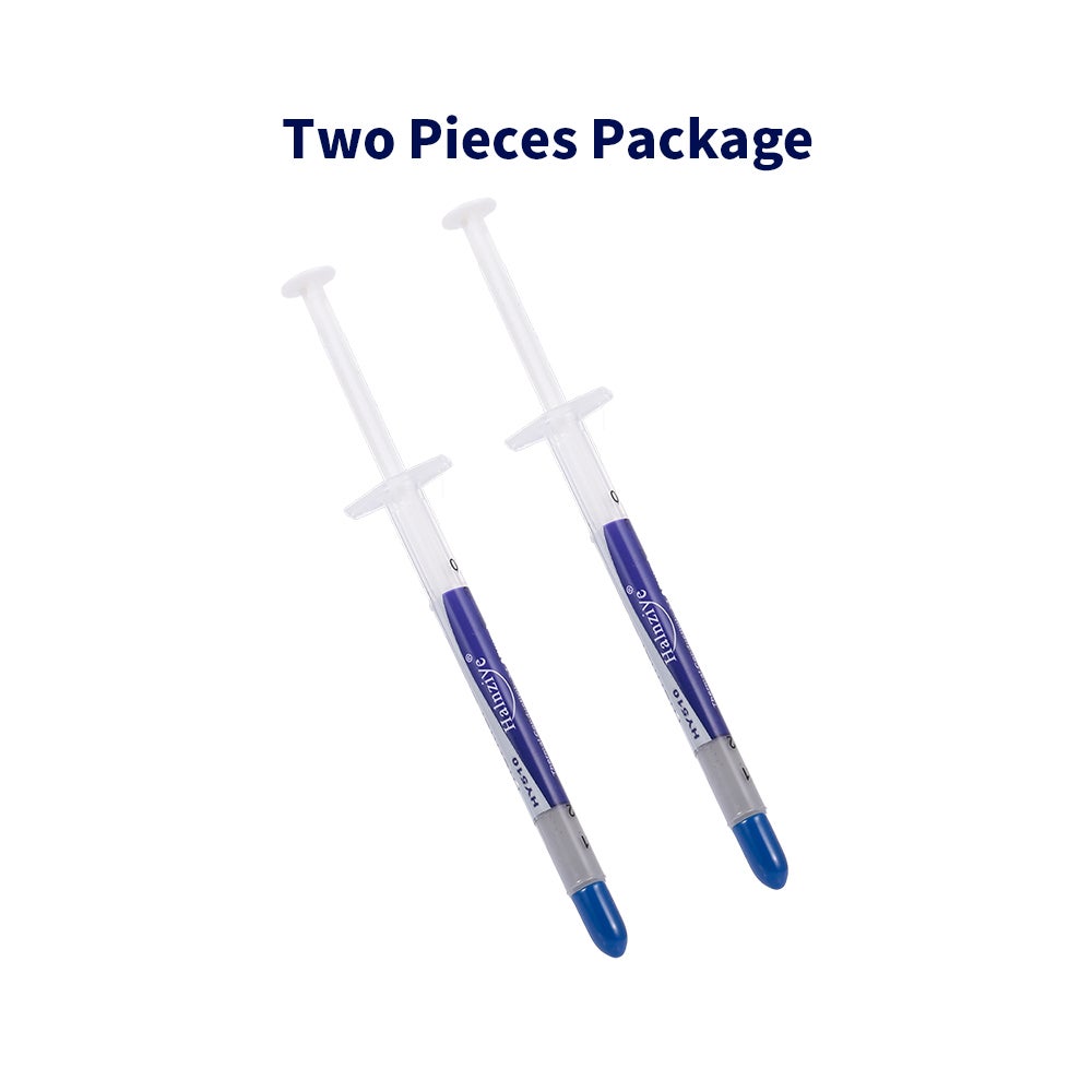 Thermal Compound Paste Heat Sink Paste 2Pcs Thermal Grease CPU VGA LED Chipset Silicone Plaster For All Coolers HY510 Grey Thermal Compound Paste Heat Sink Paste 2Pcs Thermal Grease CPU VGA LED Chipset Silicone Plaster For All Coolers HY510 Grey